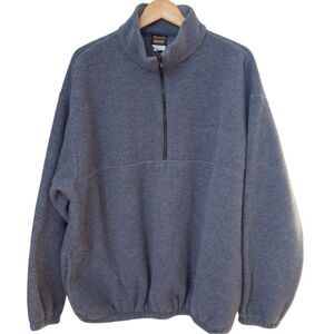 Nemesis Sportswear Vintage TOYOTA LOGO Blue Fleece Half Zip Pullover. 2XL.